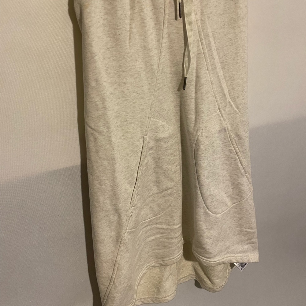 Lole RacerBack Athleisure Dress Gray Size S Drawstring Pockets High Low - Picture 9 of 9